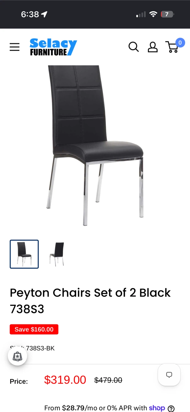 Selacy Furniture Peyton Chairs, Set of 2 - photo 4