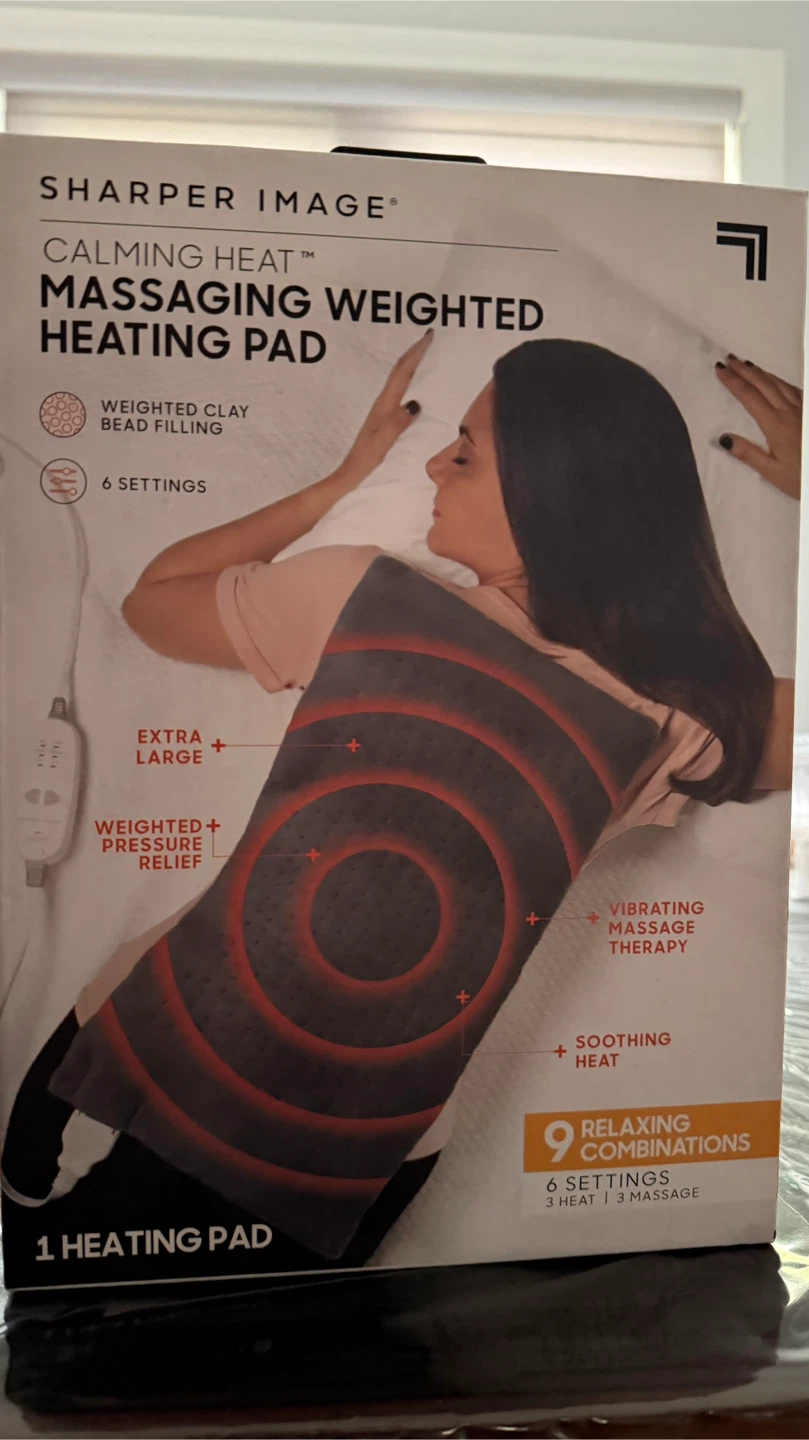 Sharper Image Calming Heat Massaging Weighted Heating Pad - photo 3