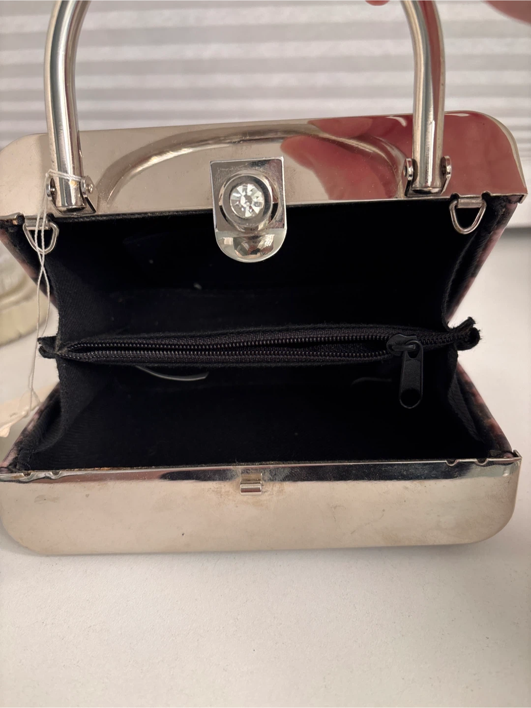 🏈 La Monde Moda Italia Leopard Print Box Clutch - photo 3