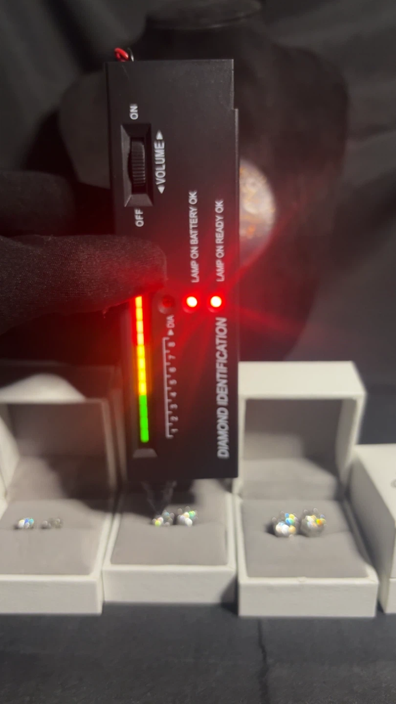 VVS Moissanite Studs 925 Silver Diamond Tester 0.3-2CT - photo 3