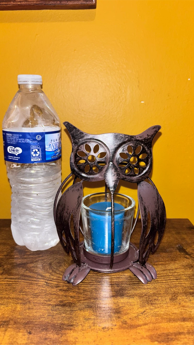 🏈 Metal Owl Candle Holder - photo 5