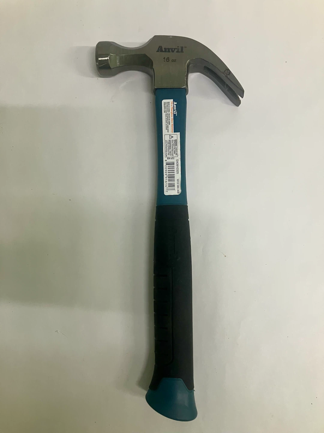 Anvil 16 oz Fiberglass Claw Hammer