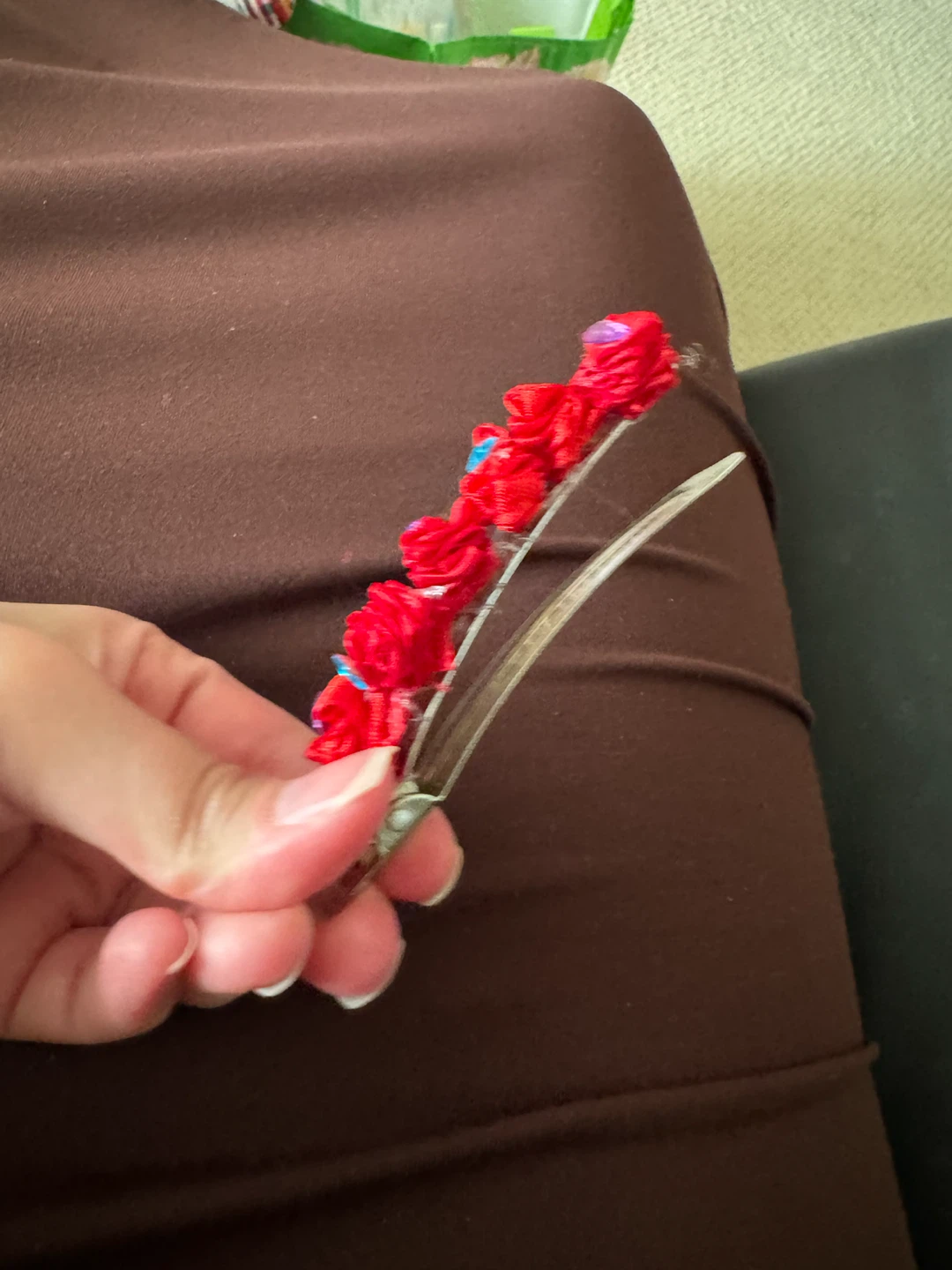 Red Rose Hair Clip - photo 3