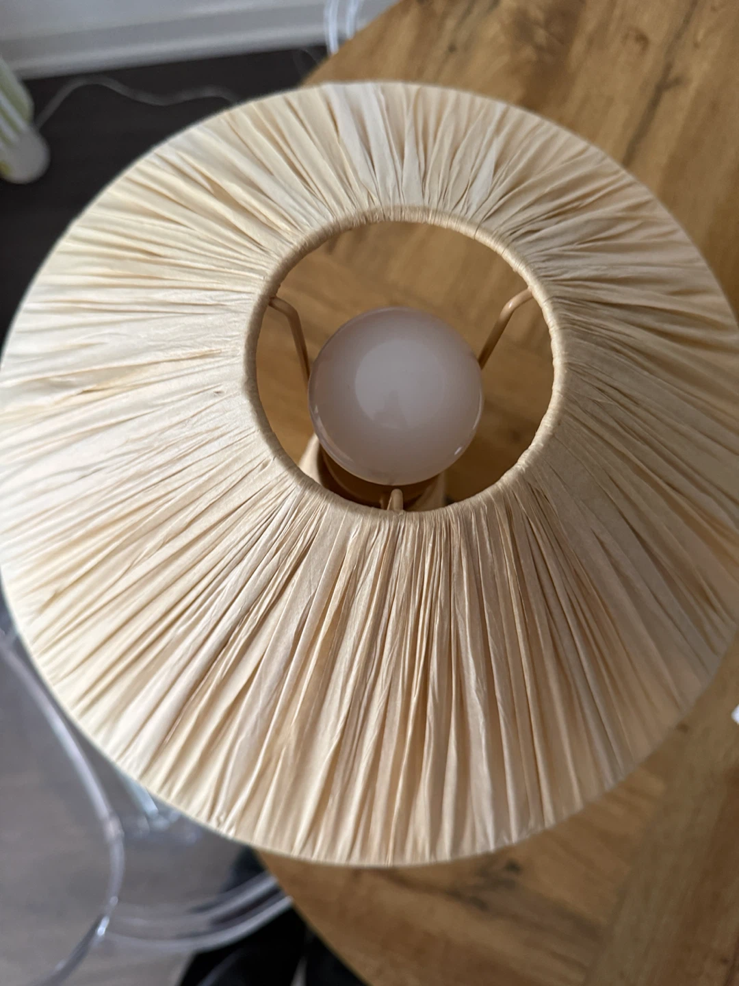 Raphia Paper Table Lamp - photo 2