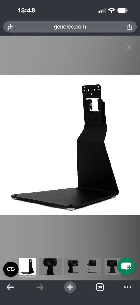 H996 Genelec 8000-325B Table Stand for Studio Monitor – Bl