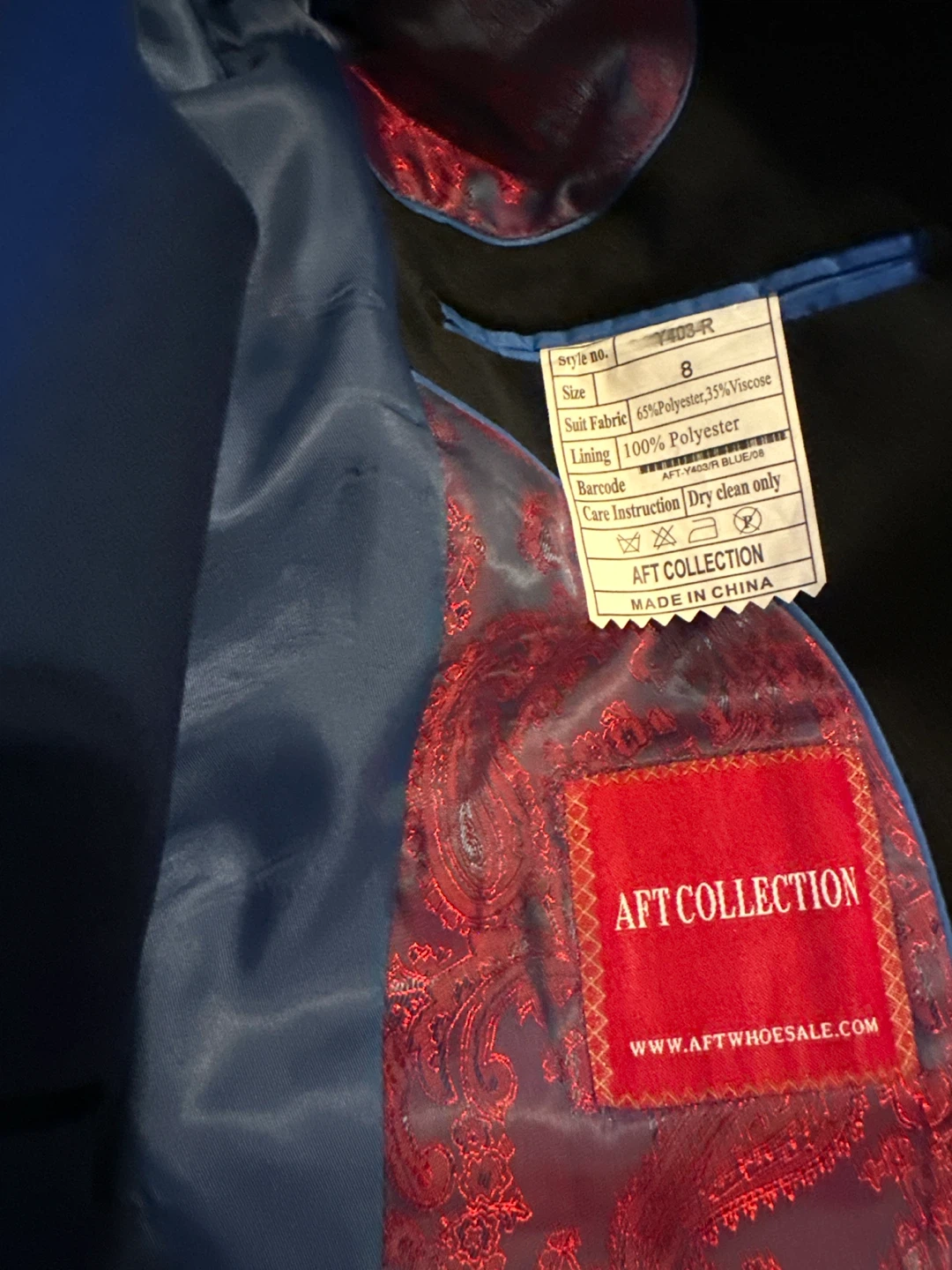 AFT Collection Blue Suit, Size 8 - photo 2