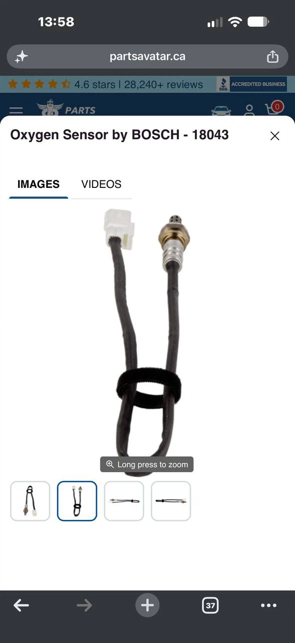 H997 Bosch 18043 Oxygen Sensor – Hyundai / Kia – NEW – $80 🚗🔧 - photo 2