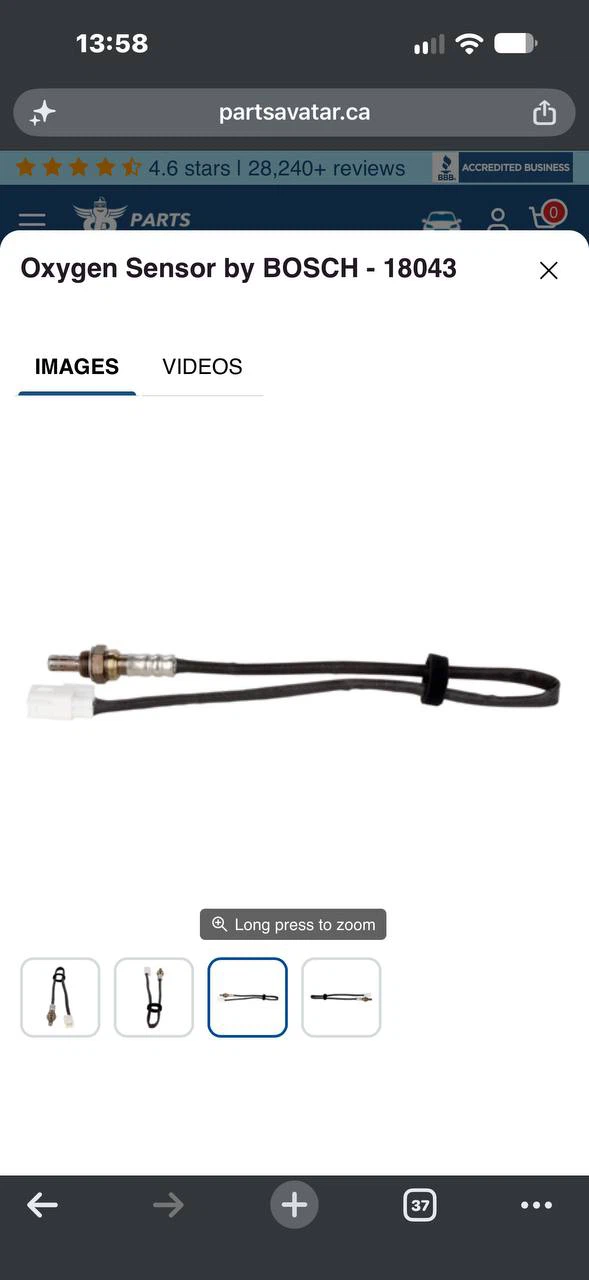 H997 Bosch 18043 Oxygen Sensor – Hyundai / Kia – NEW – $80 🚗🔧 - photo 3