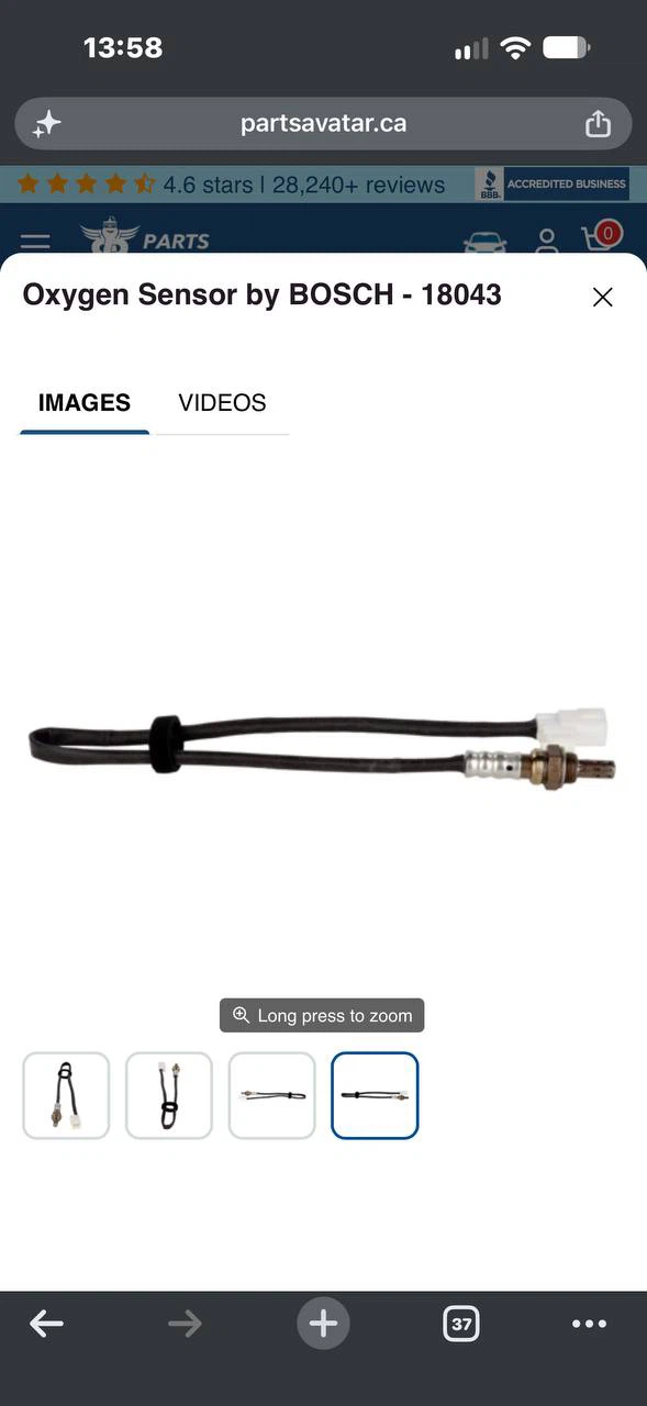 H997 Bosch 18043 Oxygen Sensor – Hyundai / Kia – NEW – $80 🚗🔧 - photo 4