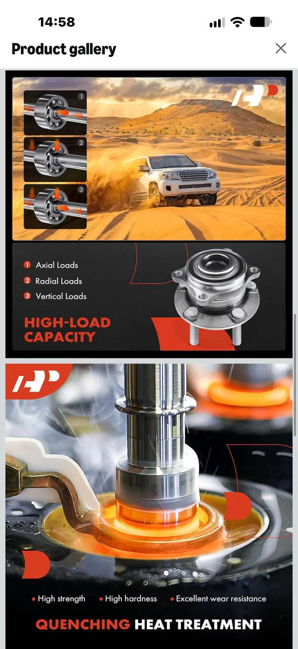 H998— A-Premium Rear Wheel Bearing & Hub Assembly — H - photo 3