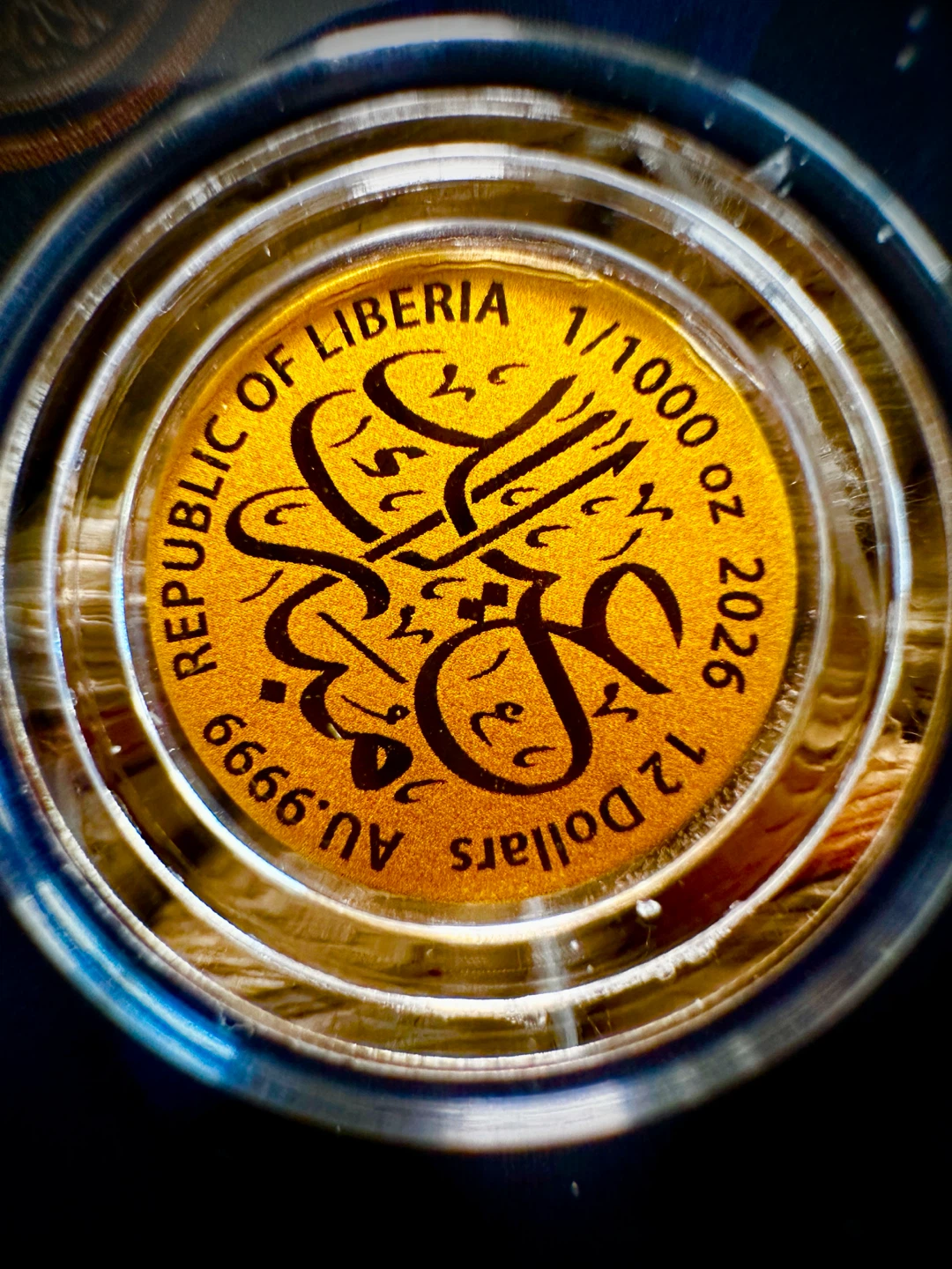 2026 Republic of Liberia 1/1000 oz Gold Coin - photo 2