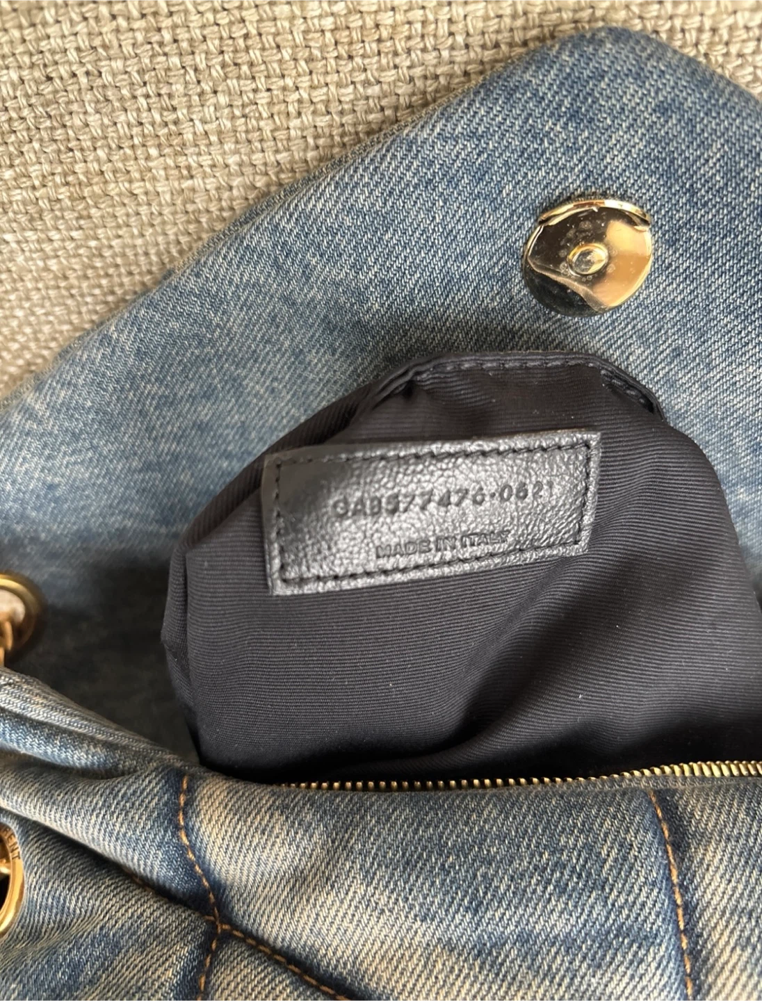 Saint Laurent Loulou Puffer Denim Bag - photo 4