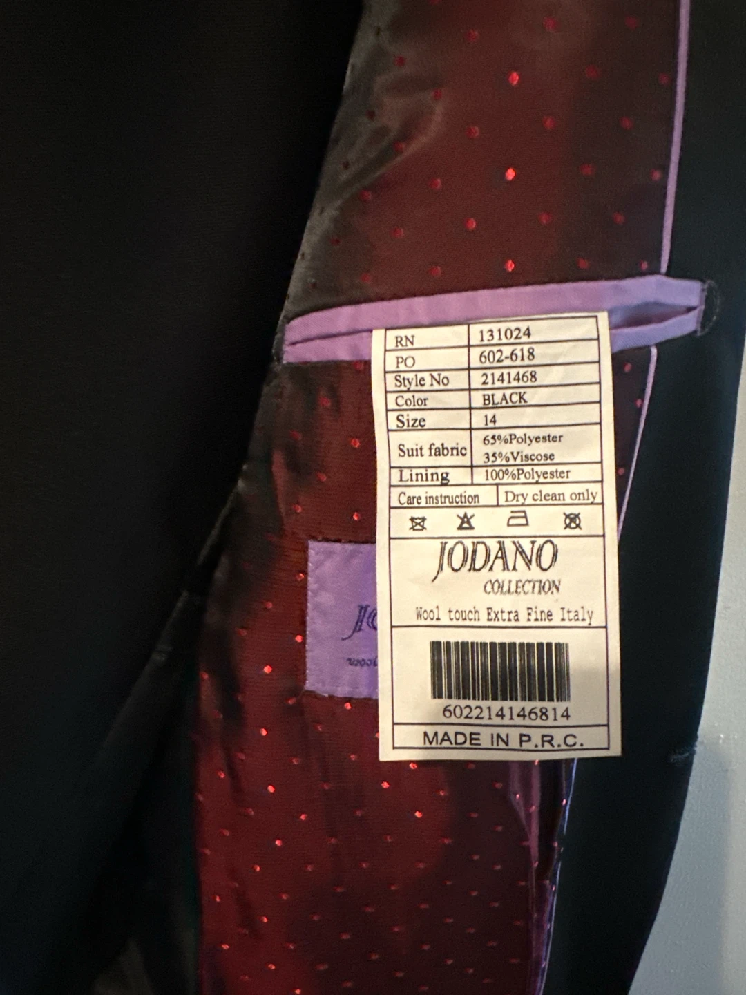 Jodano Collection Black Tuxedo Jacket Size 14 - photo 2