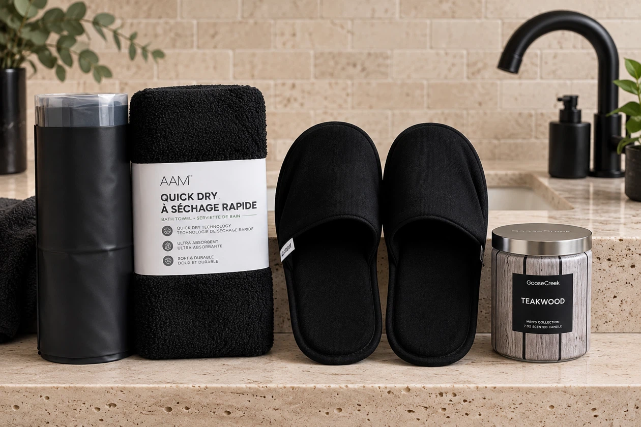 5-Piece Luxury Men's Bathroom Essentials Set