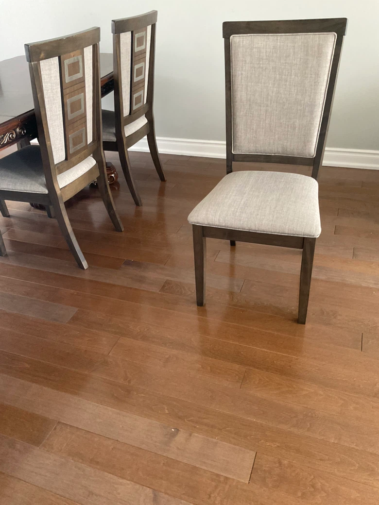 Set of 6 Wooden Dining Chairs