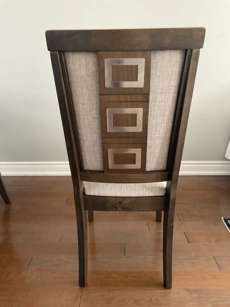 Set of 6 Wooden Dining Chairs - photo 2