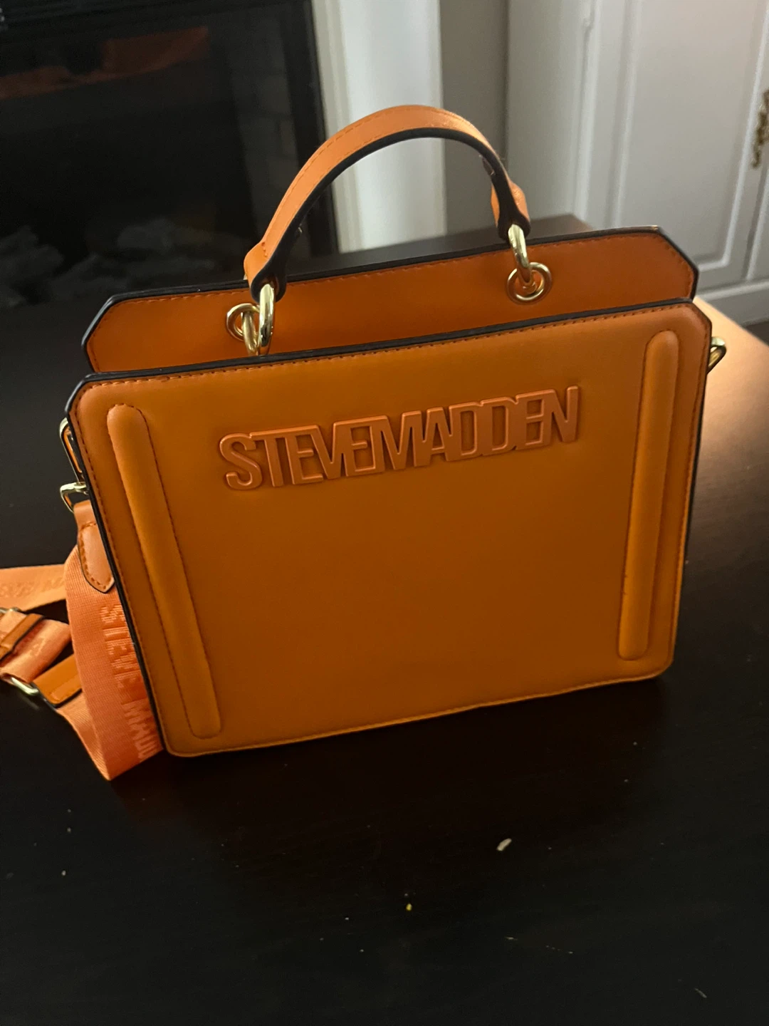 Steve Madden orange crossbody bag