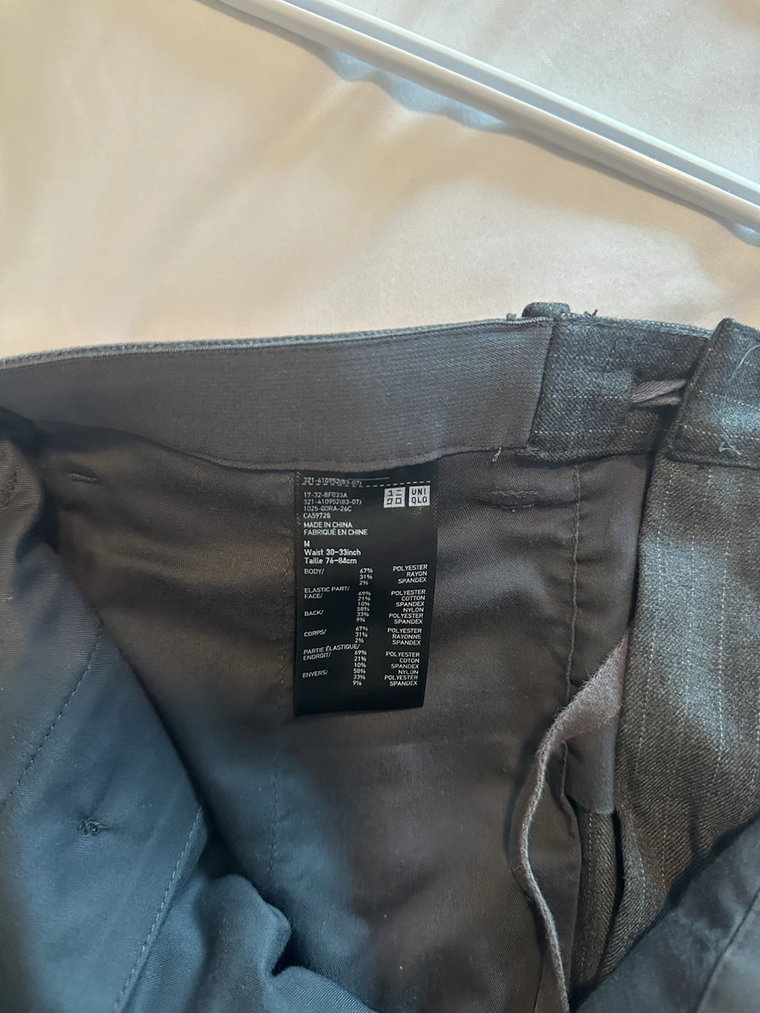 Uniqlo Pinstripe Trousers Medium - photo 3