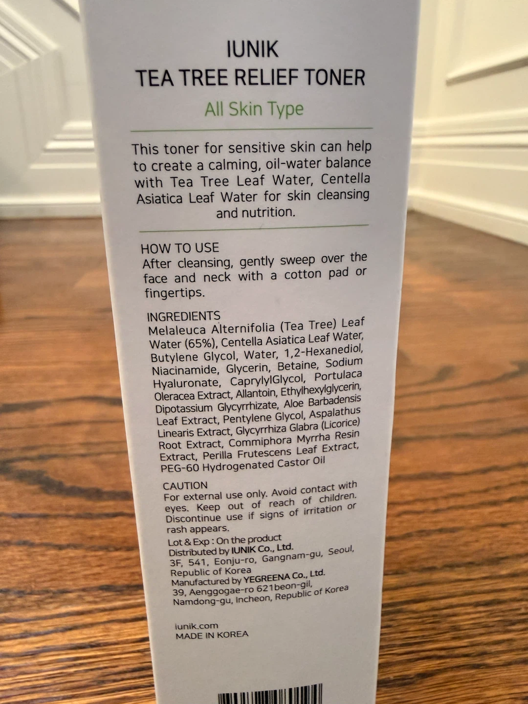 Sealed iUNIK Tea Tree Relief Toner 200ml - photo 4