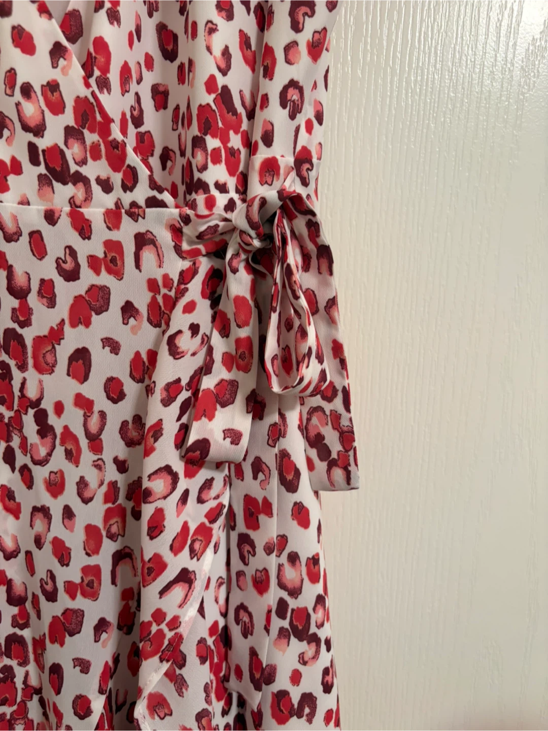 Banana Republic Red Print Wrap Dress - photo 3