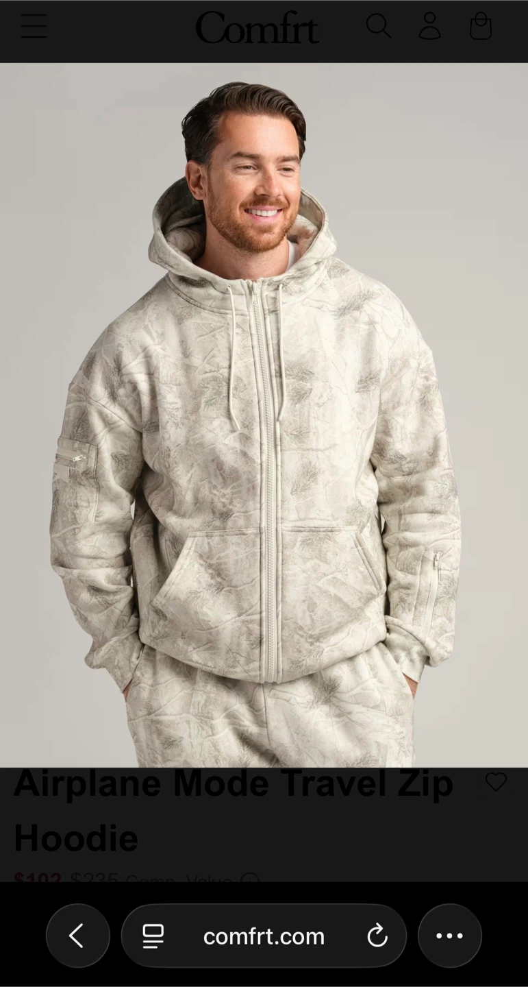 Comfrt Airplane Mode Travel Zip Hoodie&Pants - photo 3