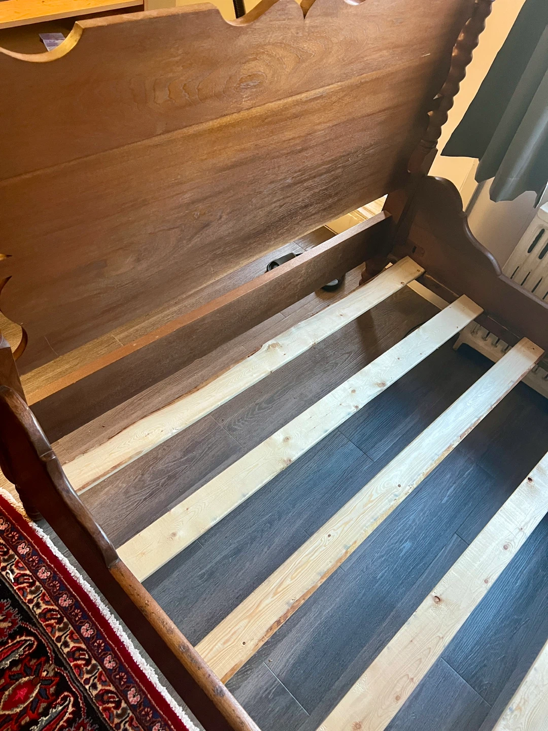Solid Oak Double Bed Frame – Handmade Solid Wood - photo 3