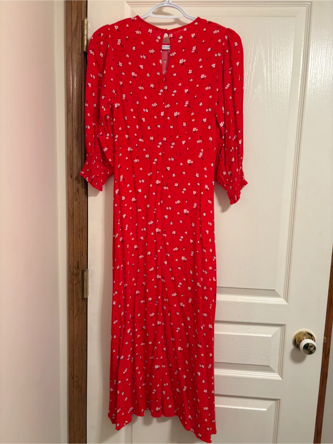 MNG Red Floral Midi Dress - photo 2