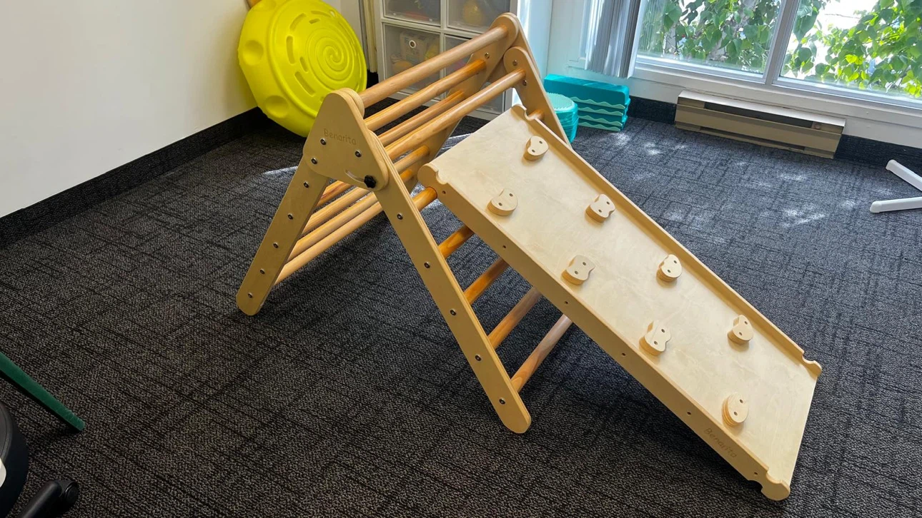 Benarita Wooden Climbing Triangle and Slide