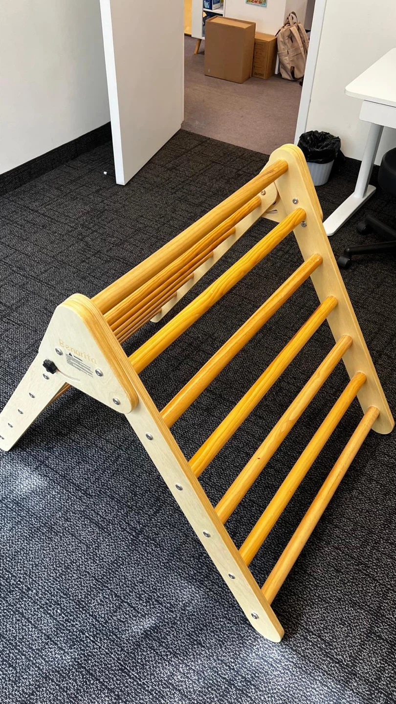Benarita Wooden Climbing Triangle and Slide - photo 3