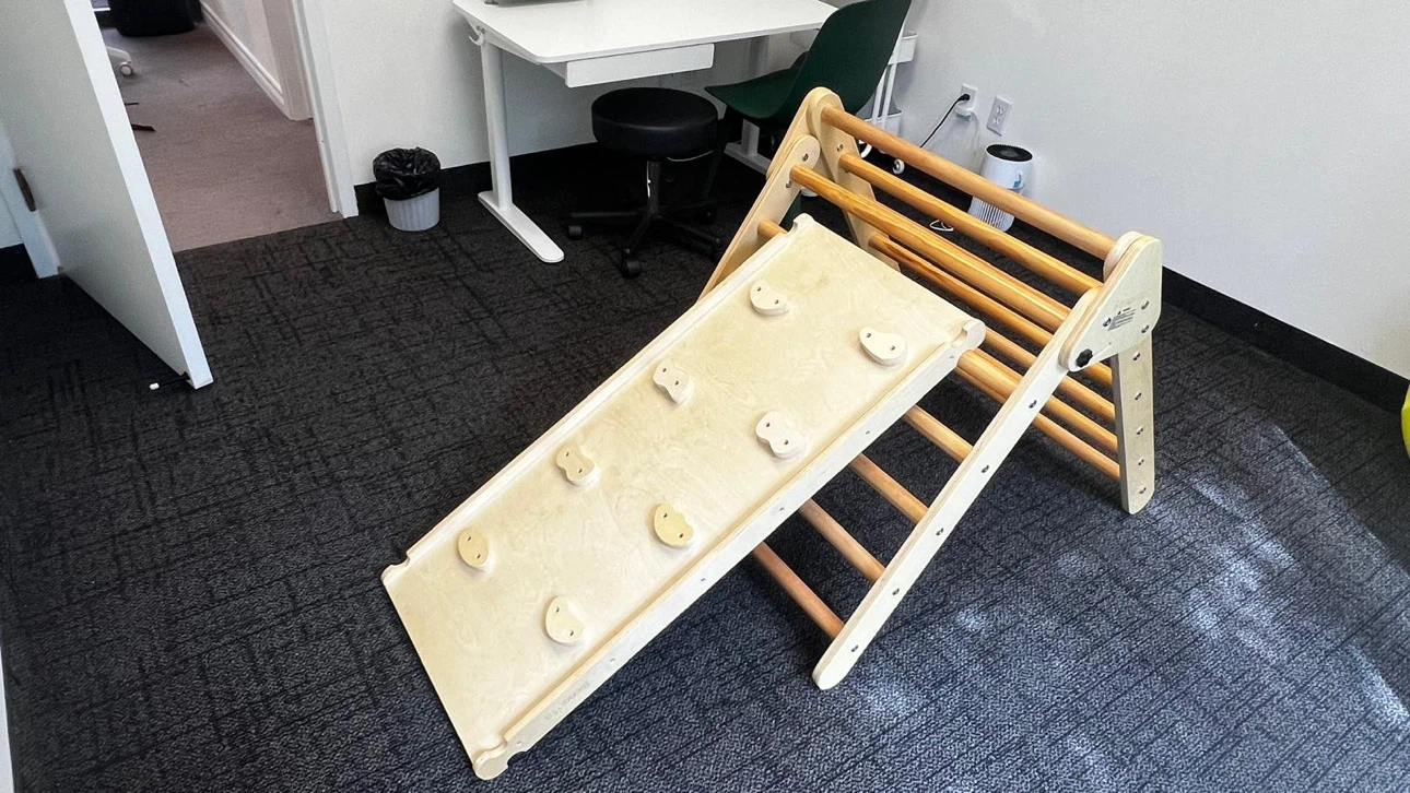 Benarita Wooden Climbing Triangle and Slide - photo 4