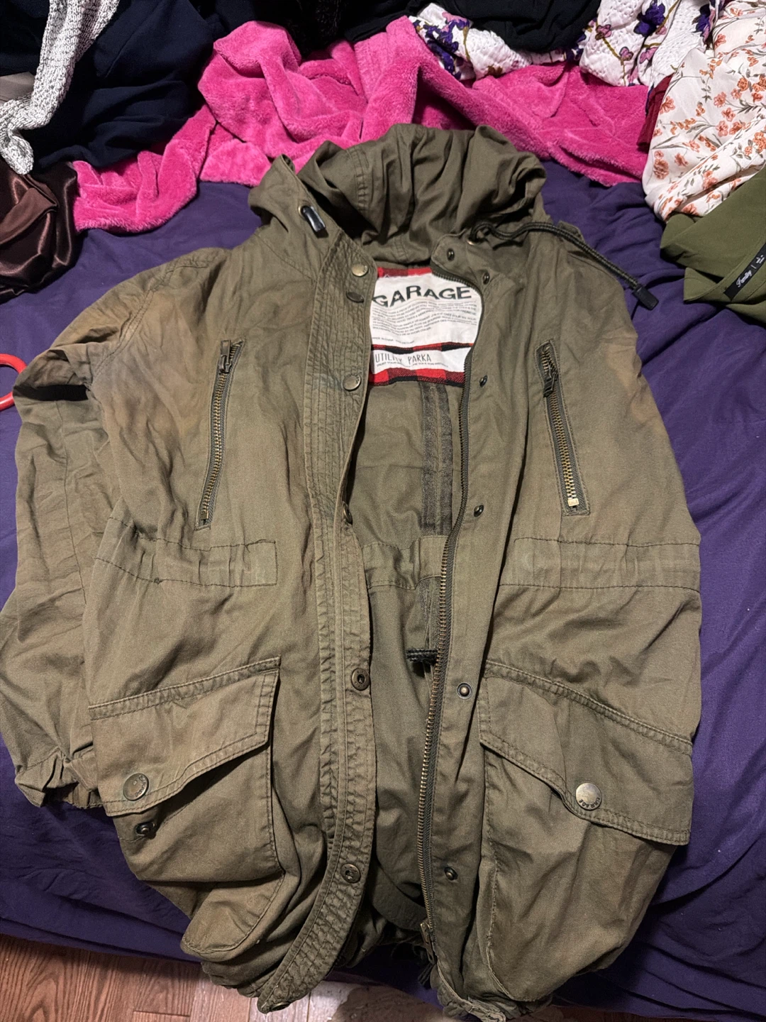 Utility Parka Olive Green