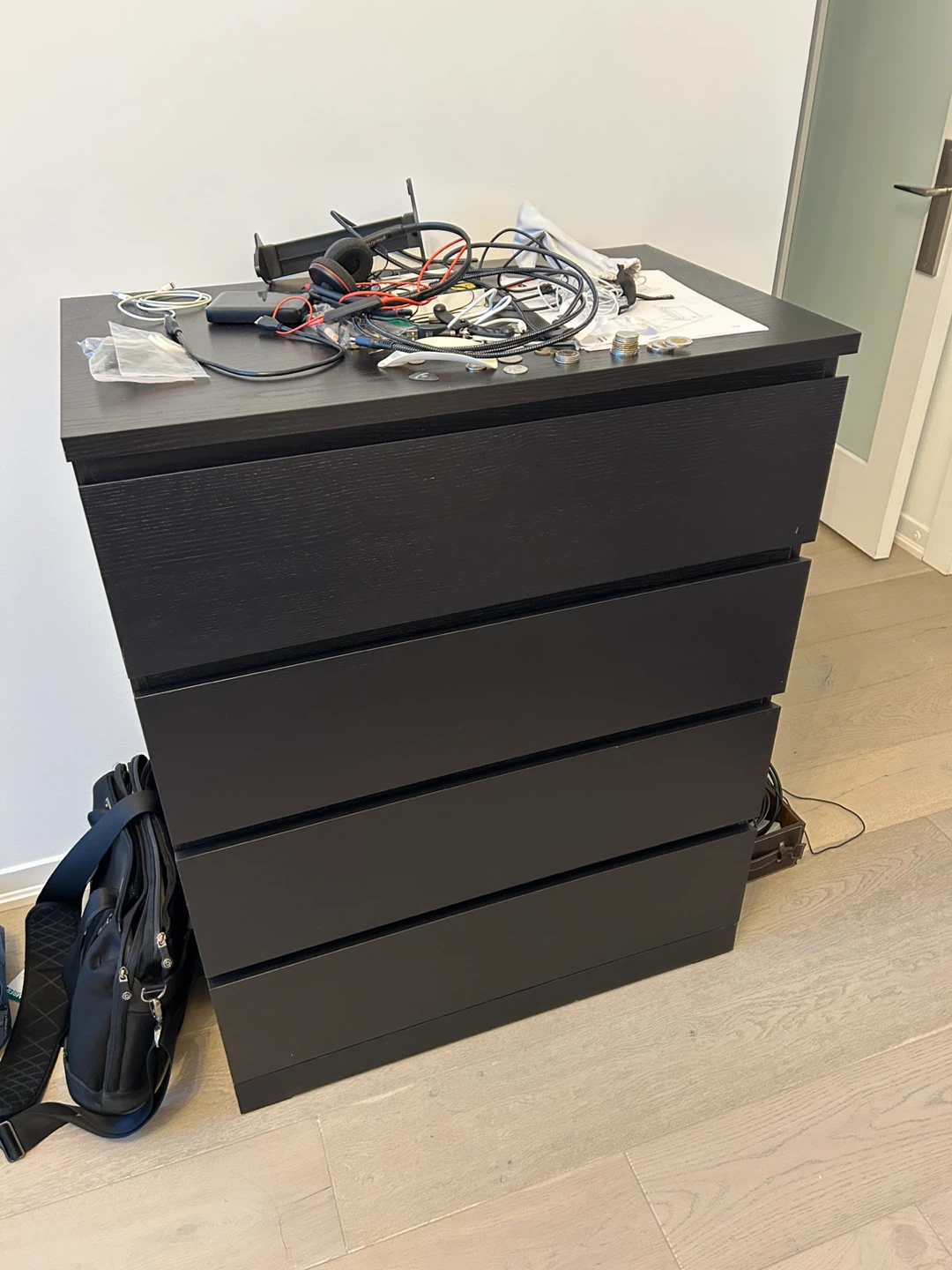 IKEA Malm 4-Drawer Dresser Black-Brown