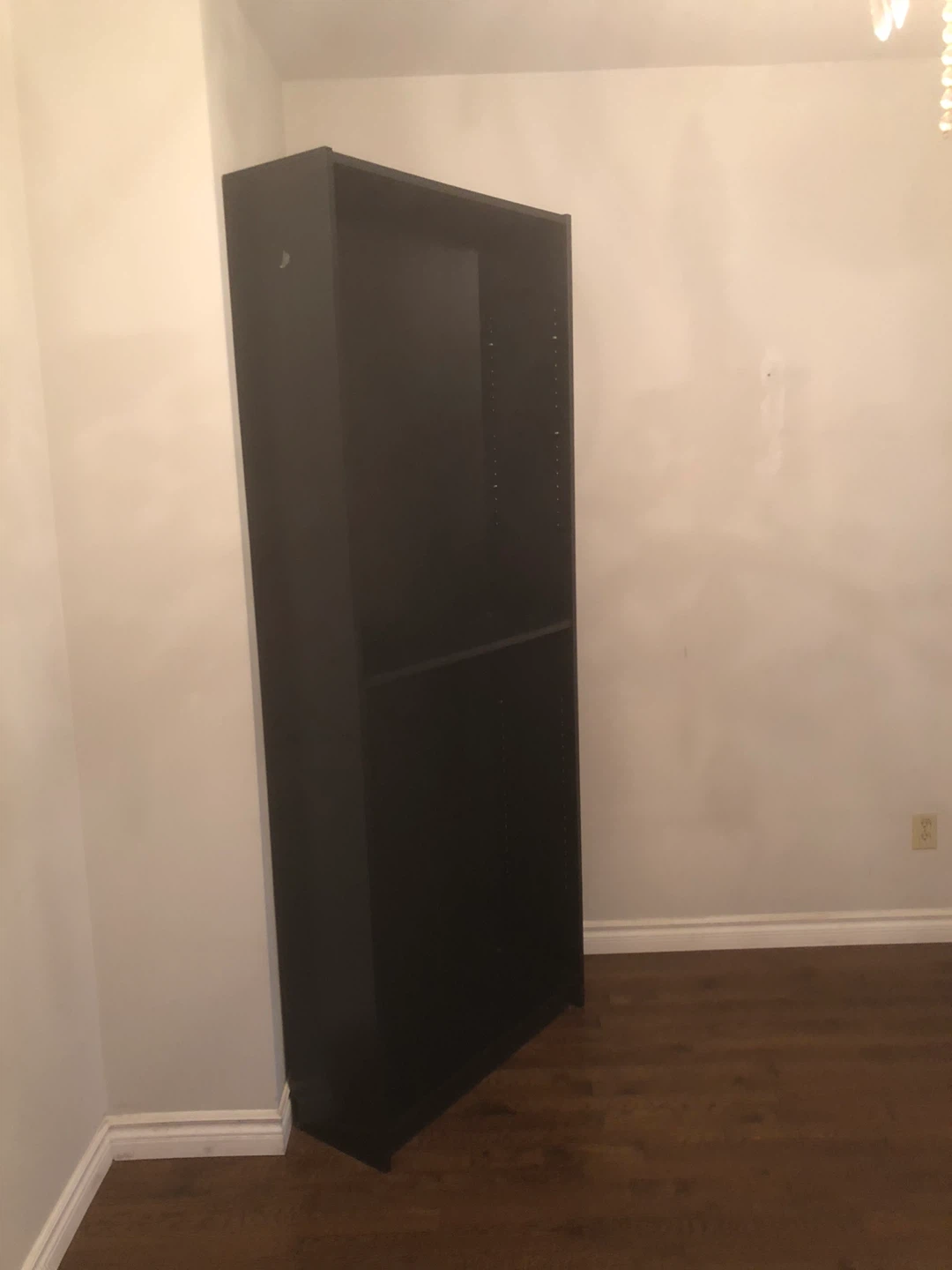 Black Tall Bookshelf ikea 80x35 inch.