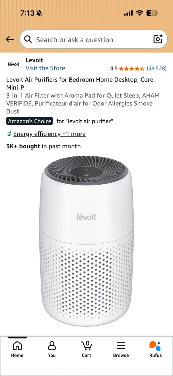 Levoit Core Mini-P Air Purifier - photo 3