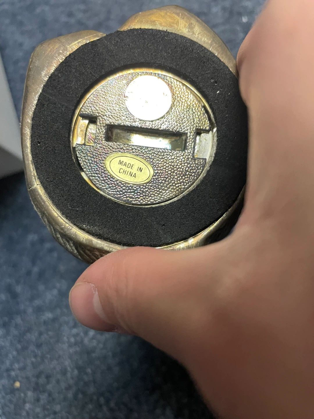 Vintage Brass Teddy Bear Coin Bank - photo 4
