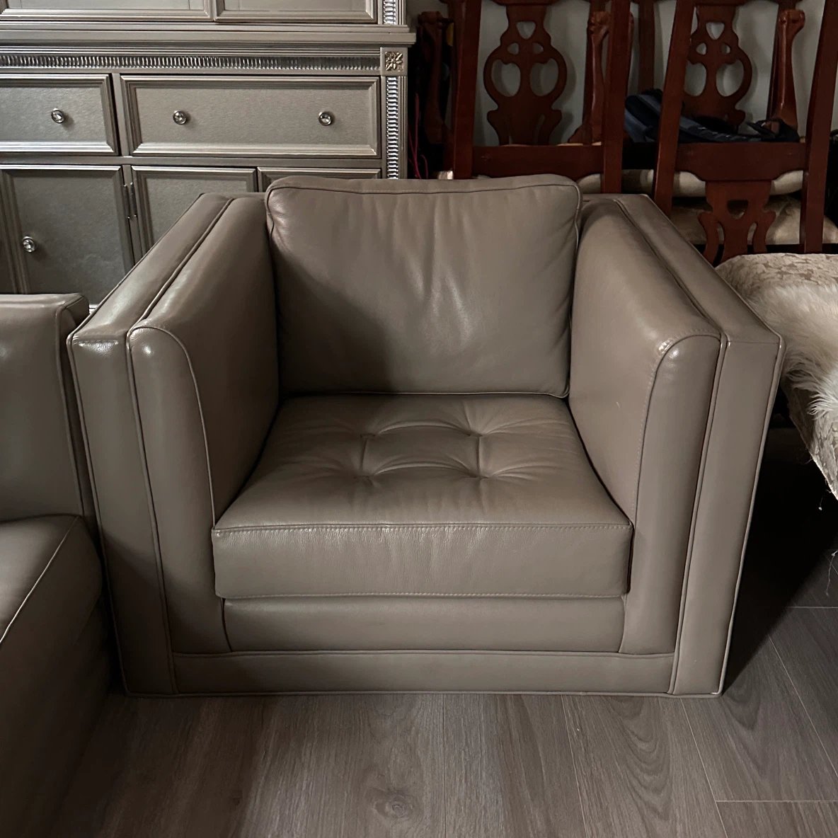 Genuine Leather Sofa and Armchair Set - Marcantonio Designs - photo 2