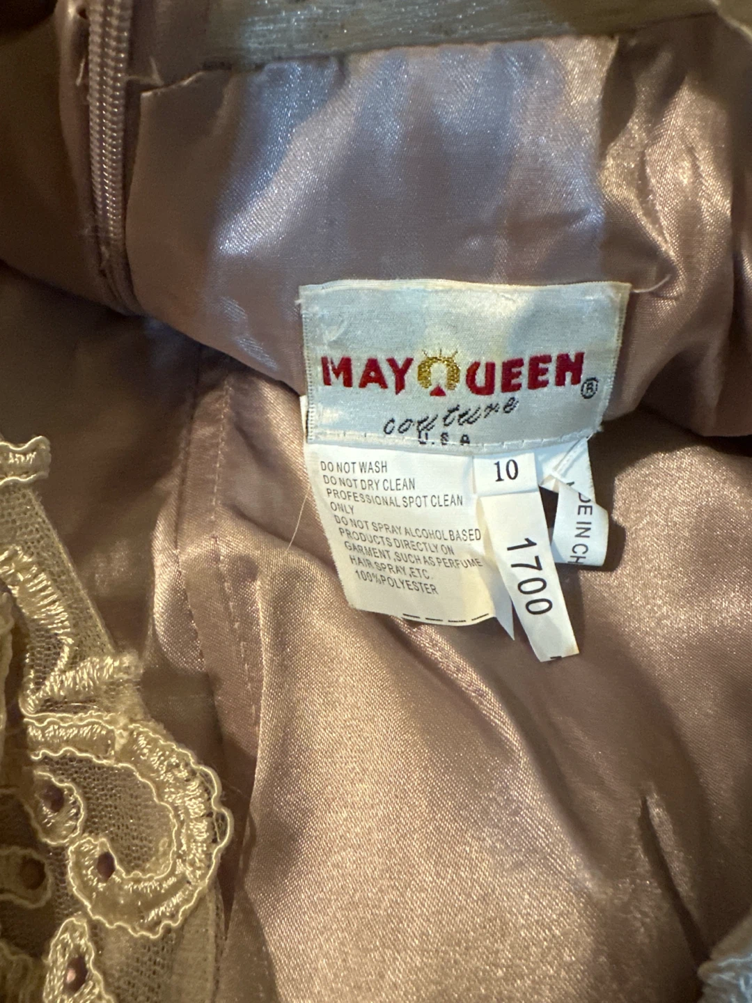 May Queen Couture Dress Size 10 - photo 2