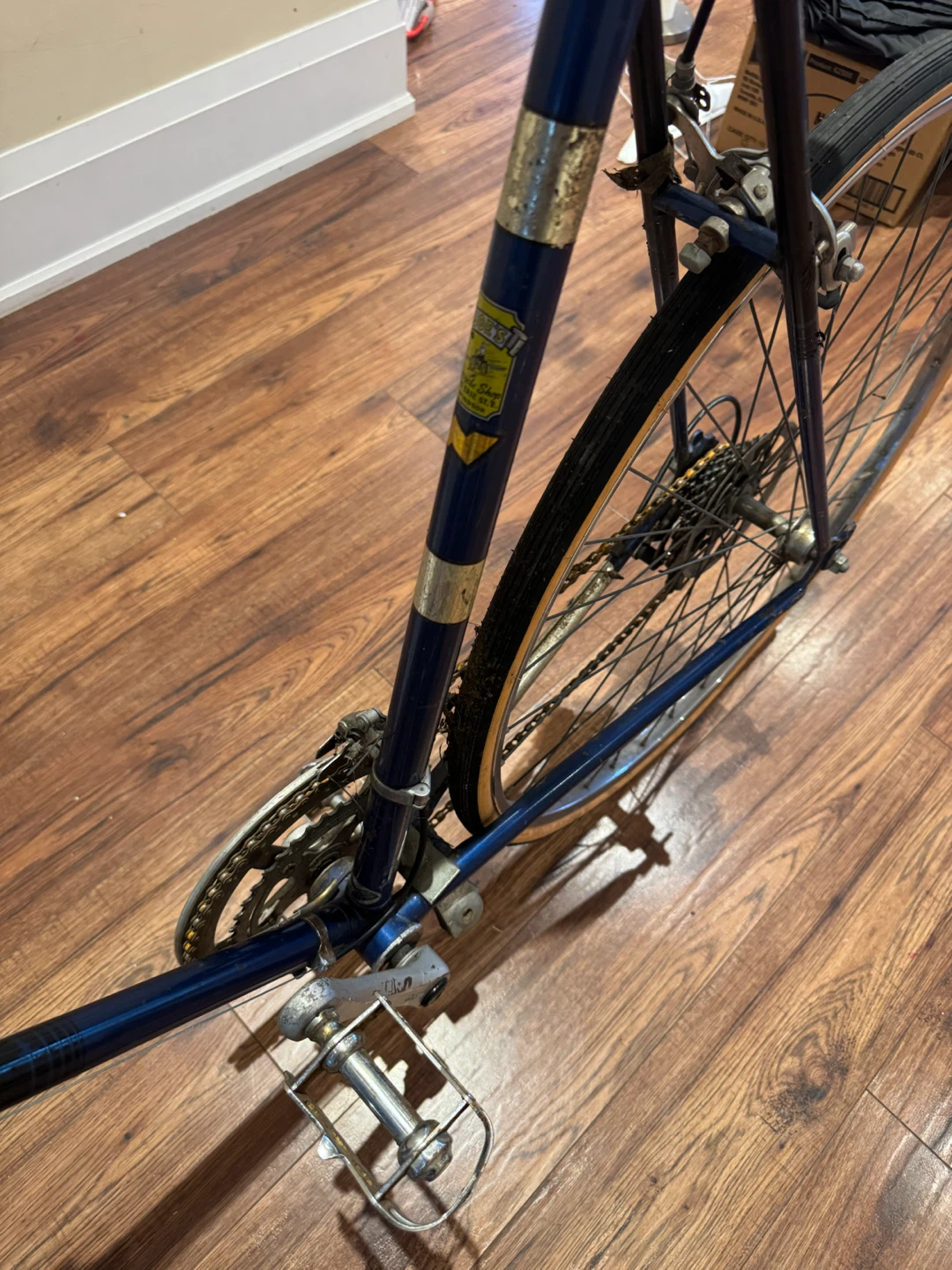 Vintage Road Bike Blue - photo 2