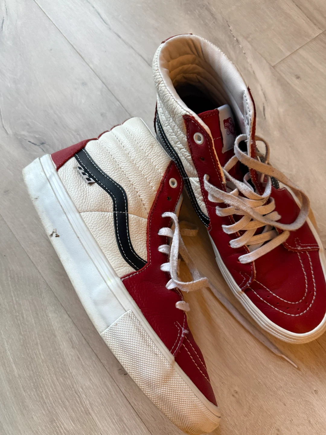 Vans Sk8-Hi Leather High Top Shoes