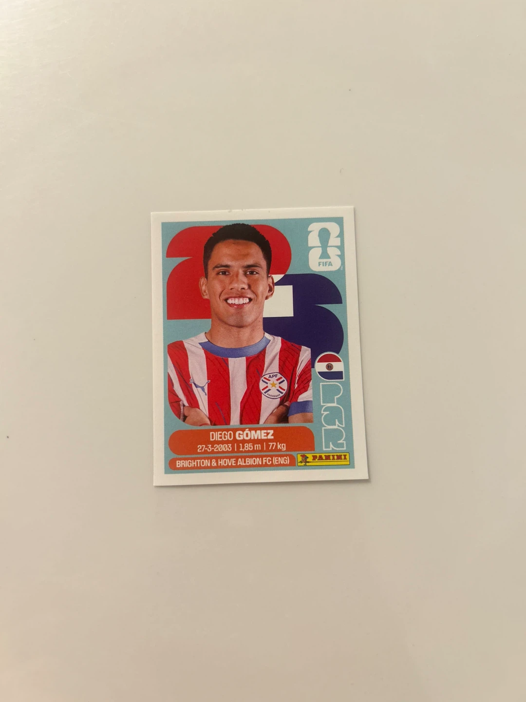 Panini FIFA World Cup 2026 Diego Gómez Sticker
