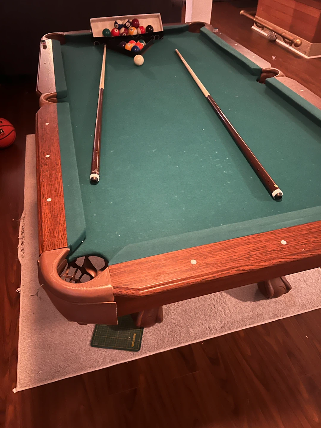 Classic wooden pool table - photo 4