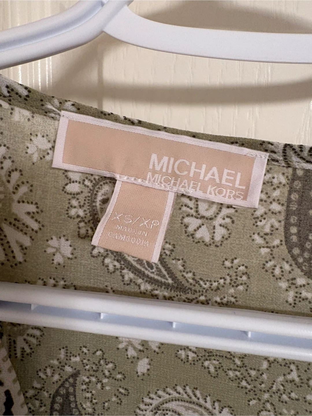 Michael Kors Green Paisley Dress with Belt - photo 3