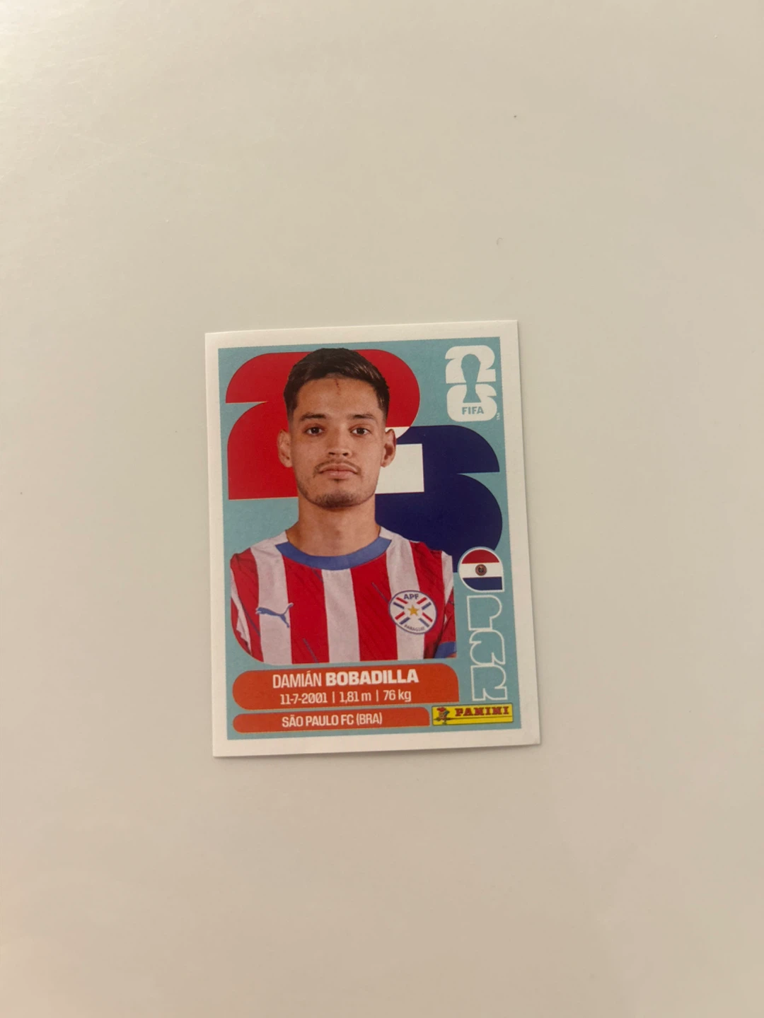 Panini FIFA World Cup 2026 Damián Bobadilla Sticker