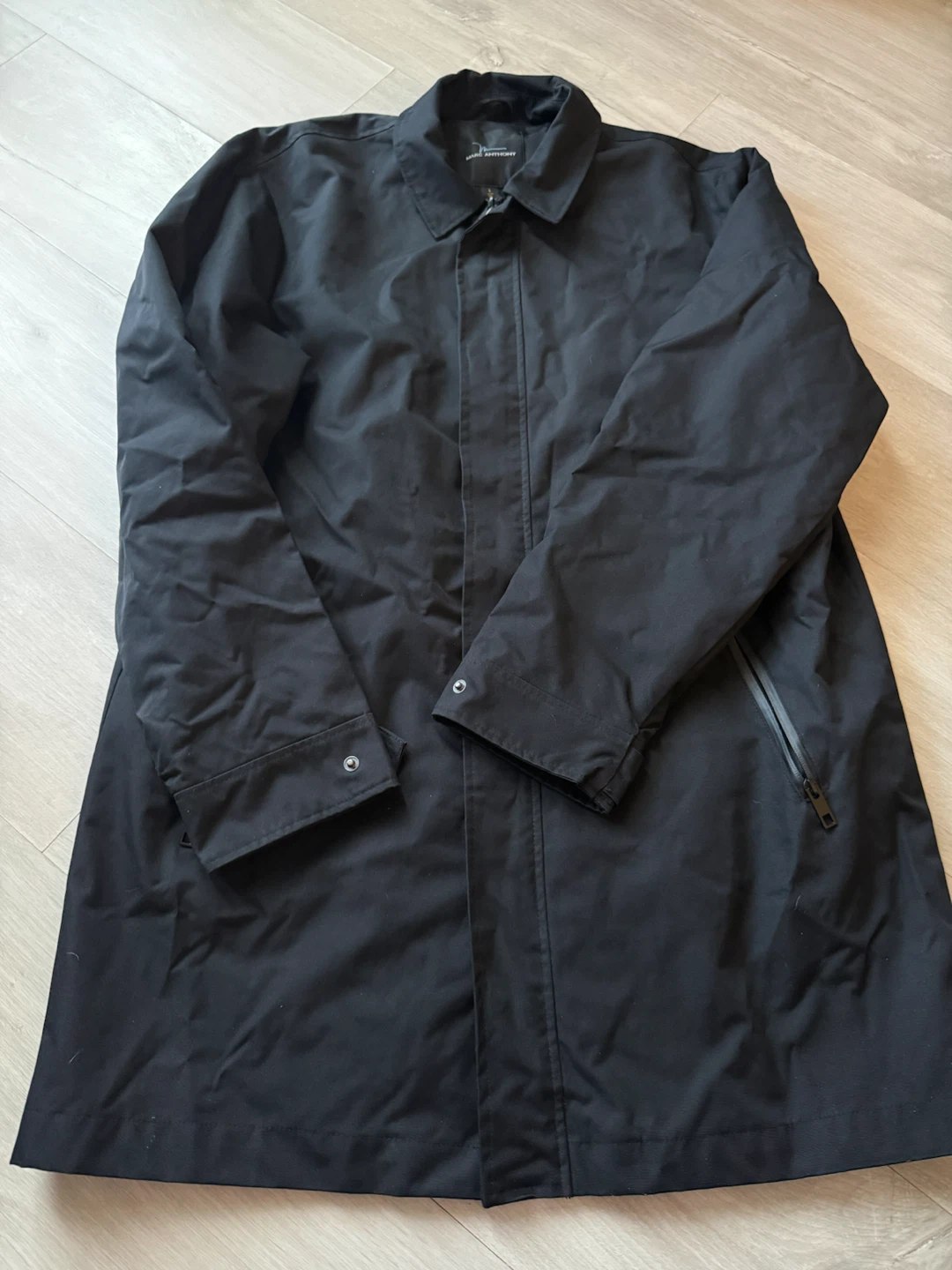 Marc Anthony Black Raincoat