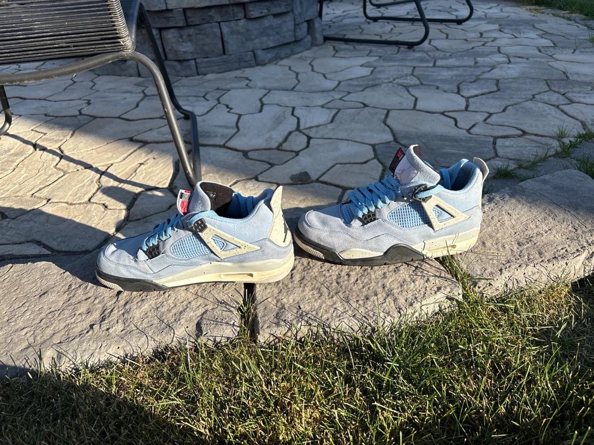 Air Jordan 4 University Blue size 9-5 - photo 2