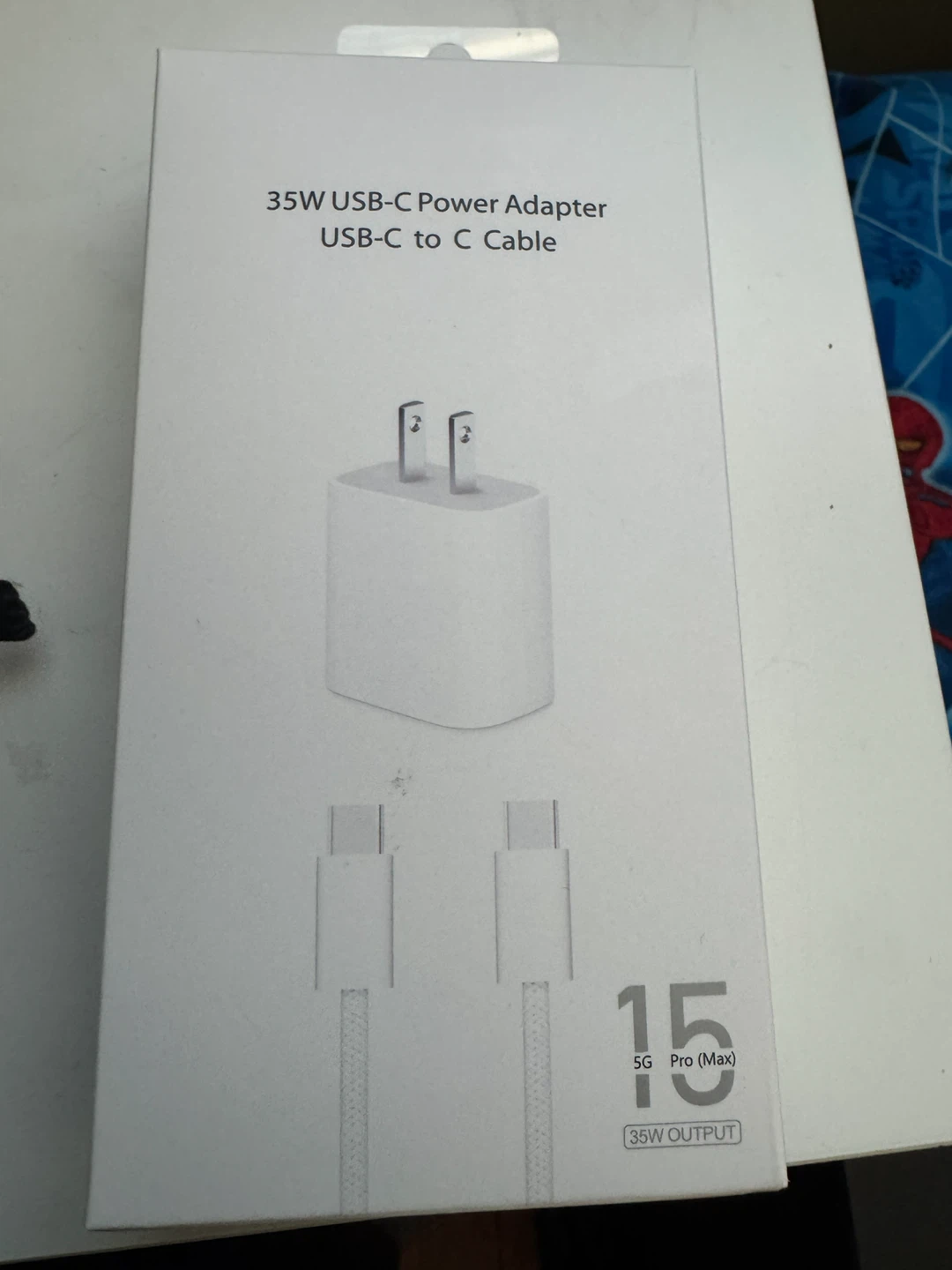 Apple adapter 35w and cable type c fast charging