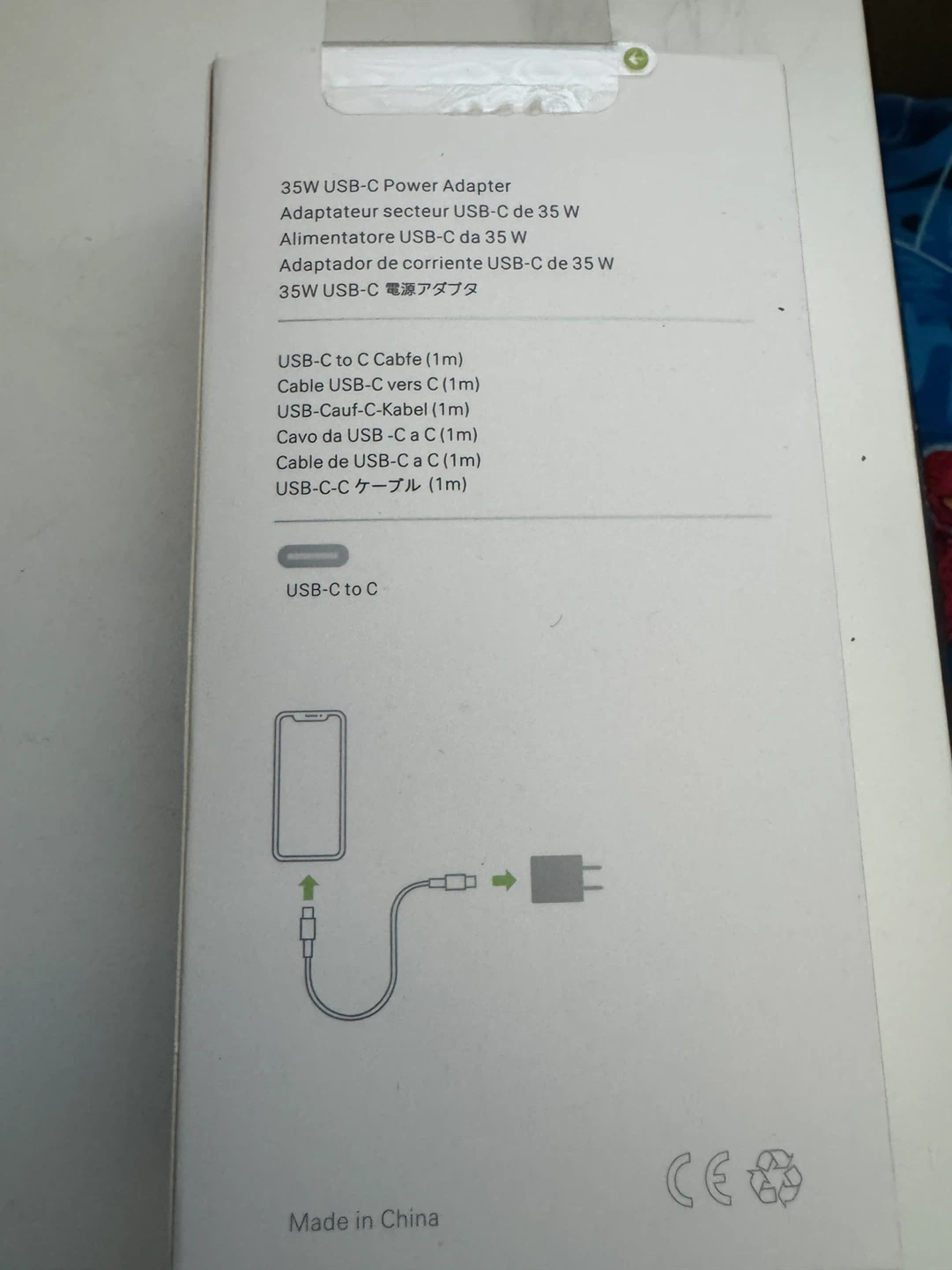 Apple adapter 35w and cable type c fast charging - photo 2