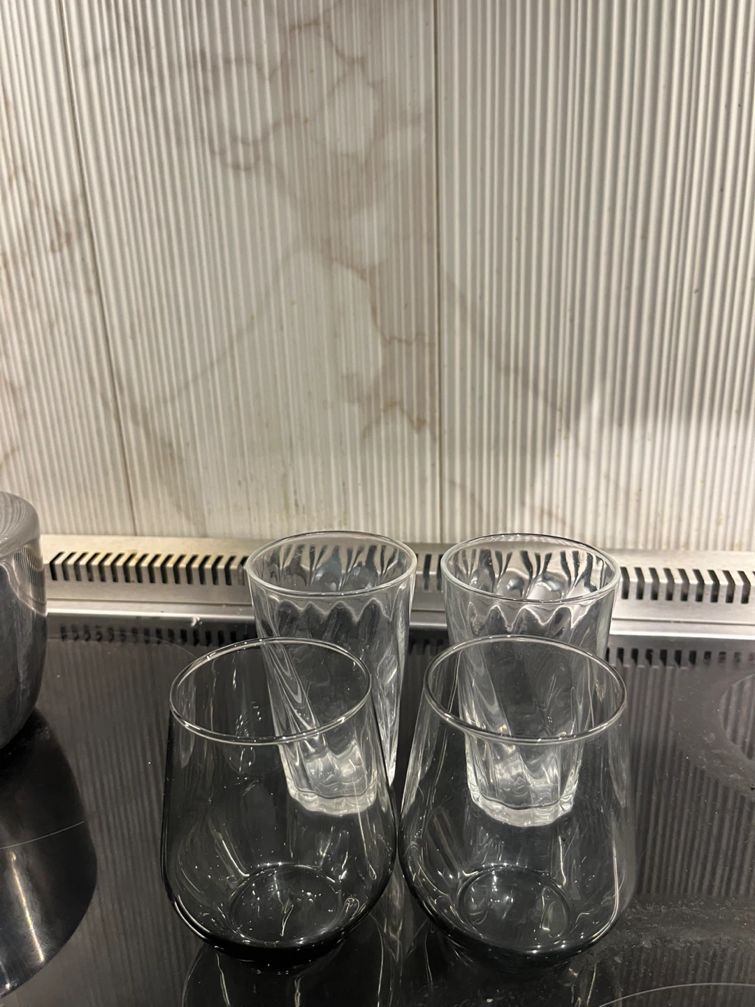 Set of 4 Assorted Glass Tumblers