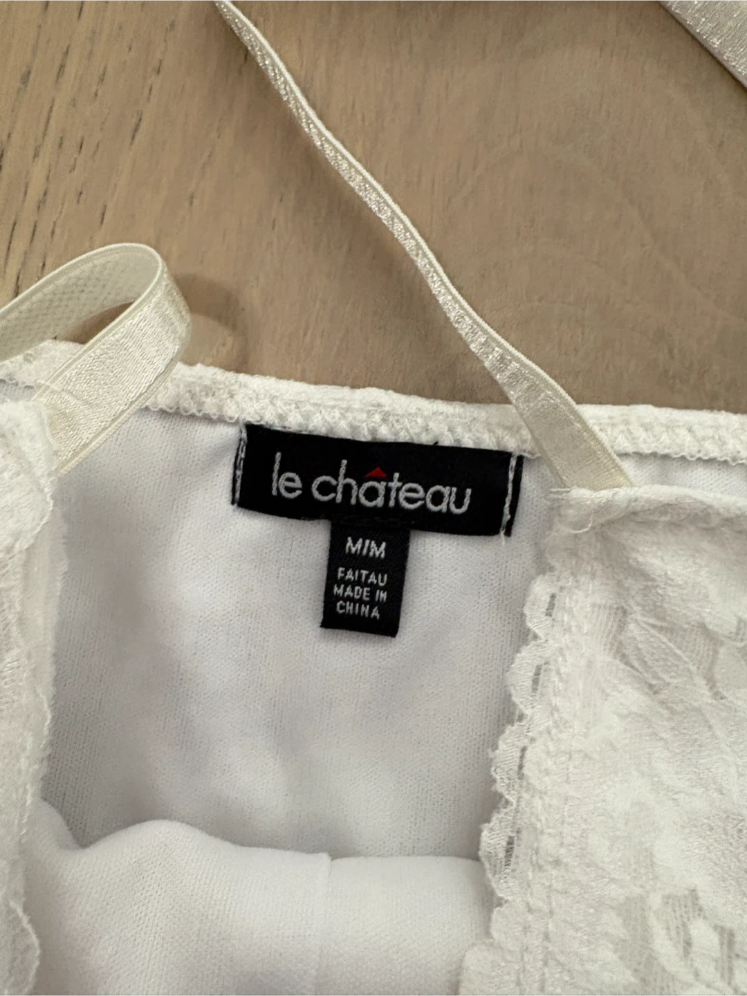 Le Chateau white lace camisole - women’s medium - photo 3