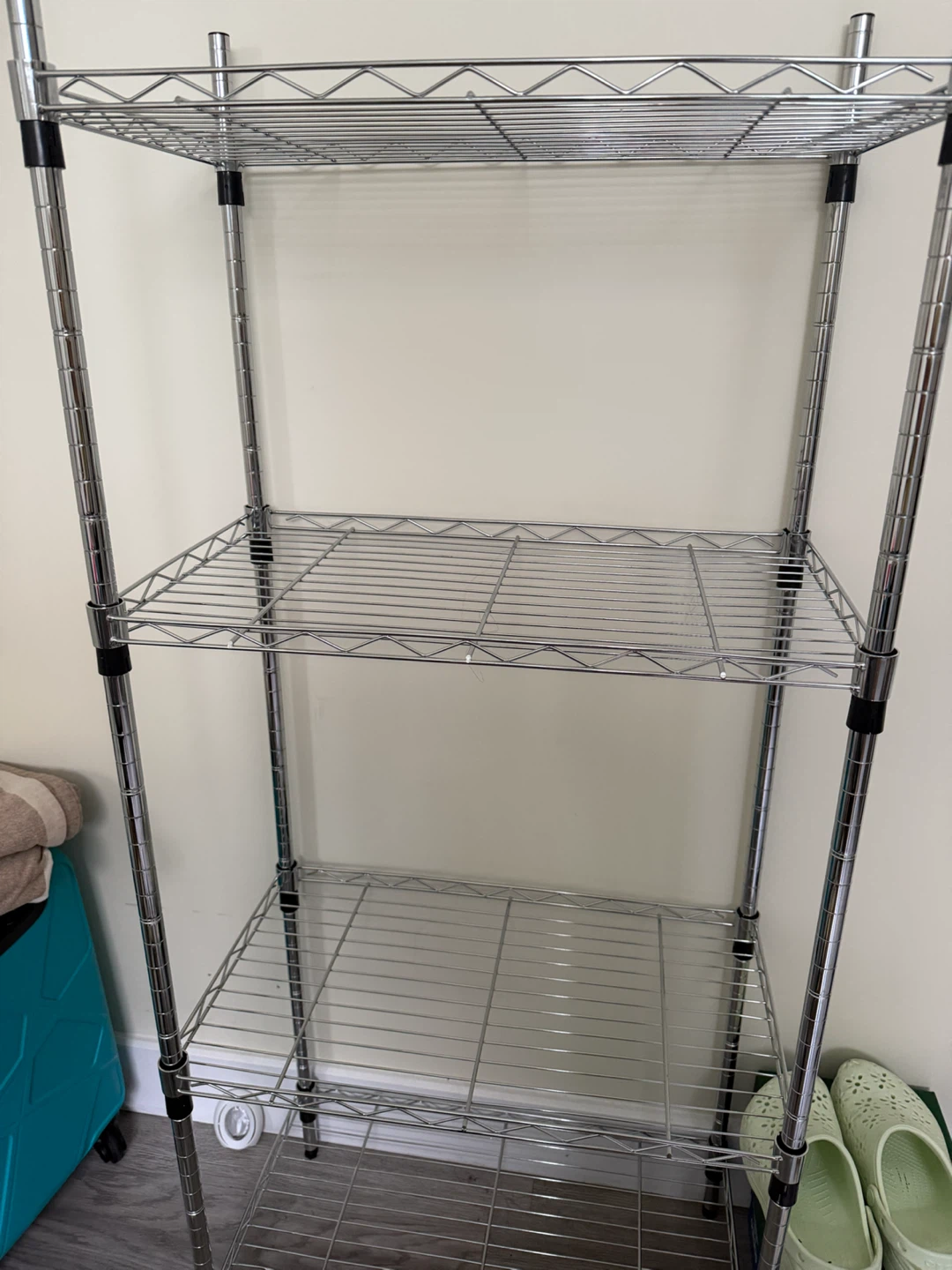 Chrome Wire Shelving Unit